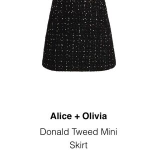 Alice + Olivia new black skirt